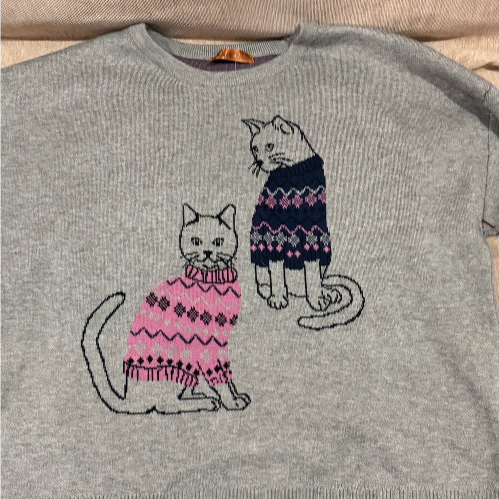 Belldini Gray and Purple Sweater